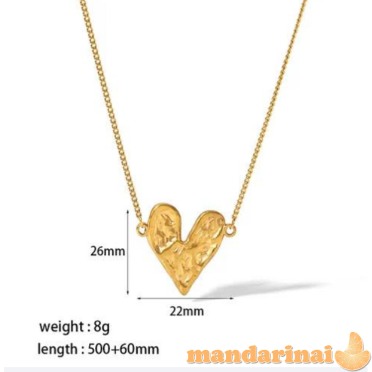 Retro nerūdijančio plieno poliruotas pakabukas-vėrinys 1