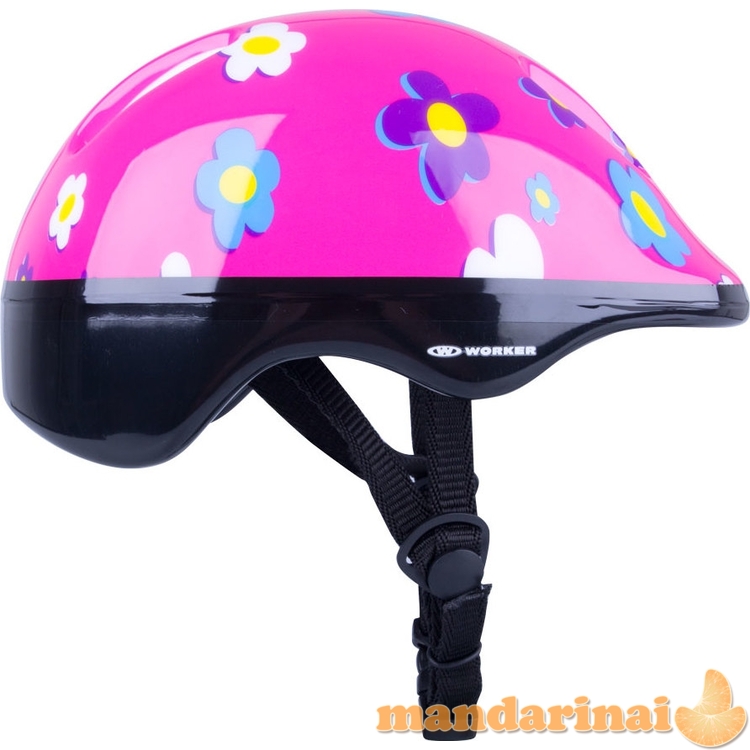 Vaiki&scaron;kas riedučių su &scaron;viečiančiais ratukais ir apsaugų komplektas Worker Polly LED