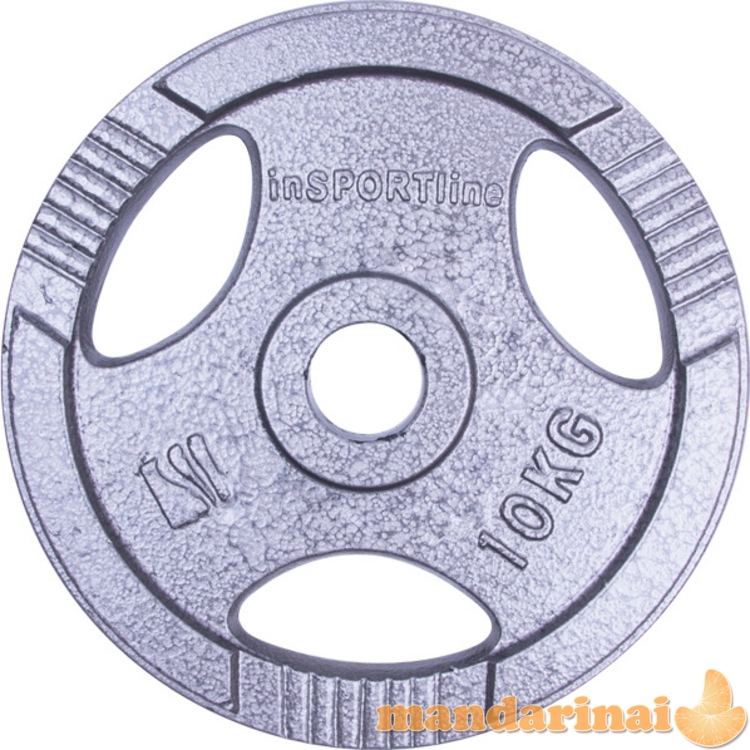 Plieninis svoris grifui 30mm inSPORTline Hamerton 10kg