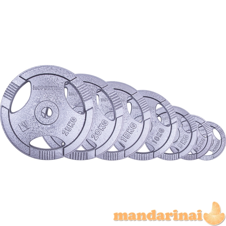 Plieninis svoris grifui 30mm inSPORTline Hamerton 10kg