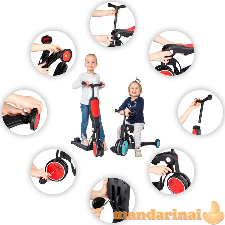 Vaiki&scaron;kas balansinis dviratukas-paspirtukas 5-in-1 Worker Finfo