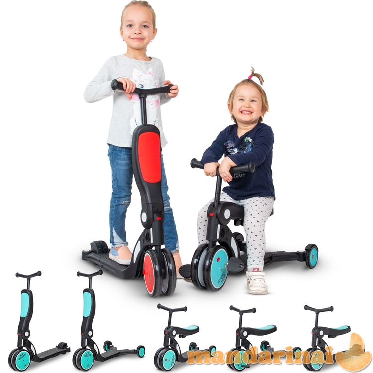 Vaiki&scaron;kas balansinis dviratukas-paspirtukas 5-in-1 Worker Finfo