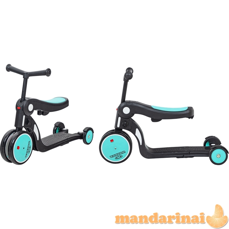 Vaiki&scaron;kas balansinis dviratukas-paspirtukas 5-in-1 Worker Finfo