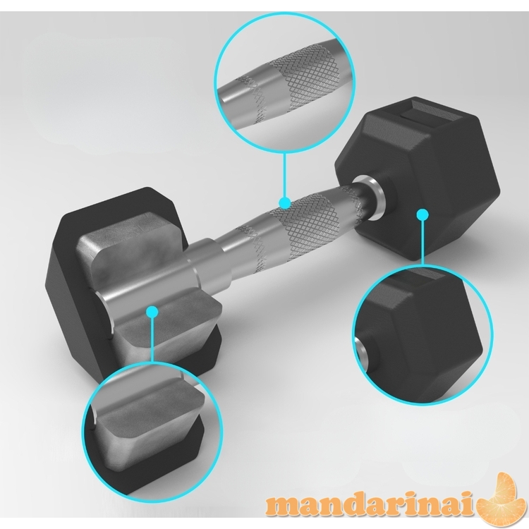 &Scaron;e&scaron;iakampiai hanteliai inSPORTline Hexclusive 15 kg