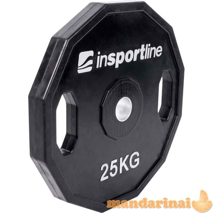 Guma padengtas svoris 30mm inSPORTline Ruberton 25kg