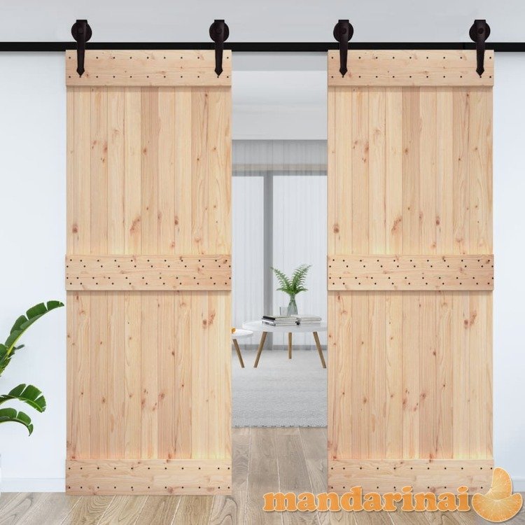 Tvarto durys, 85x210cm, pušies medienos masyvas