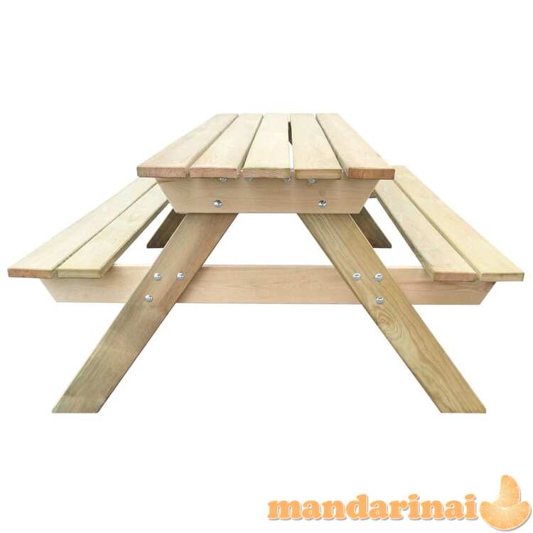 Iškylos stalas, 150x135x71,5cm, mediena