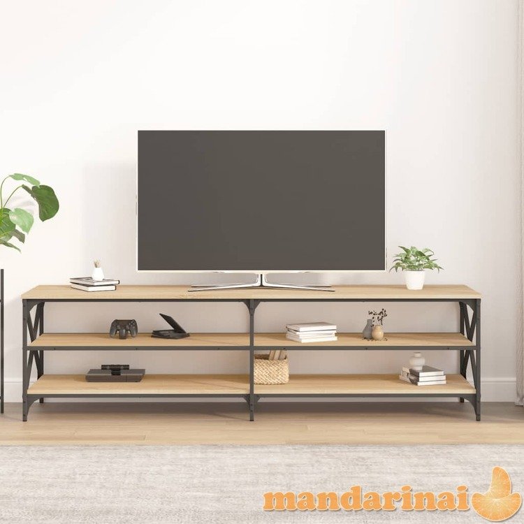 Televizoriaus spintelė, ąžuolo, 180x40x50cm, apdirbta mediena