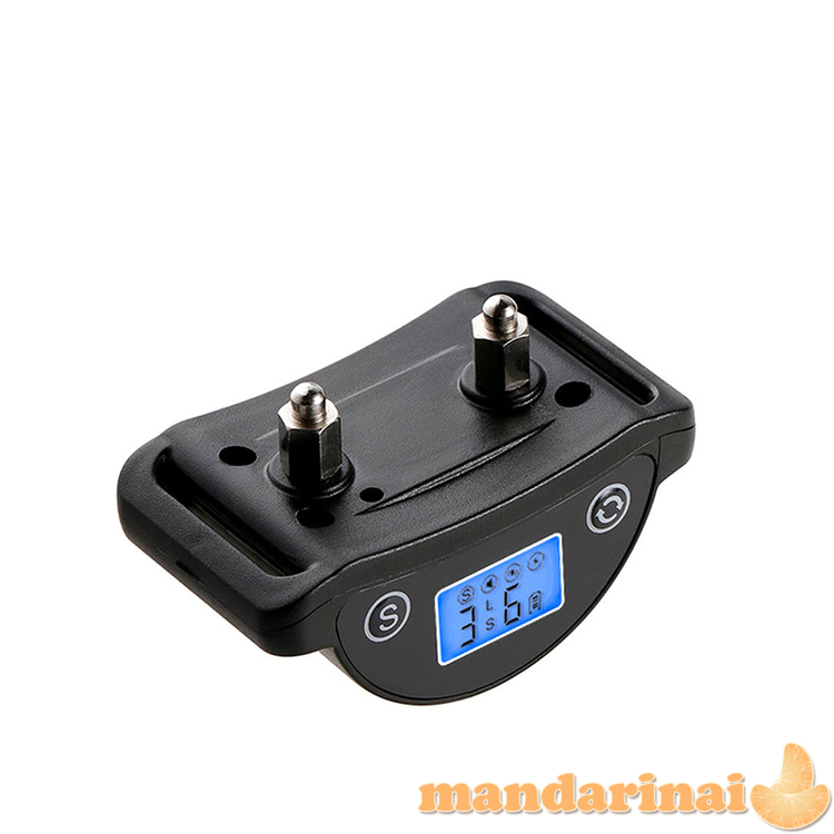 Pakraunamas 3 režimų anti-lojimo antkaklis su LCD ekranu mažiems šunims