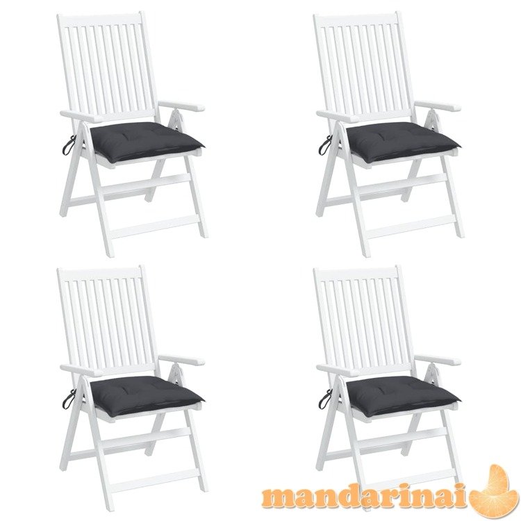 Kėdės pagalvėlės, 4vnt., antracito spalvos, 40x40x7cm, audinys