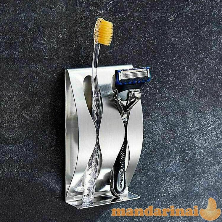 Nerūdijančio plieno laikiklis dantų šepetėliams