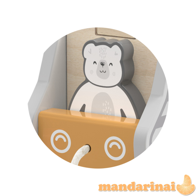 Viga 44041 „Polarb Car 2in1“ medinė transporto priemonė