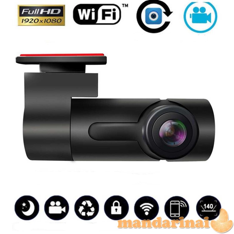Automobilinis Full HD WIFI registratorius