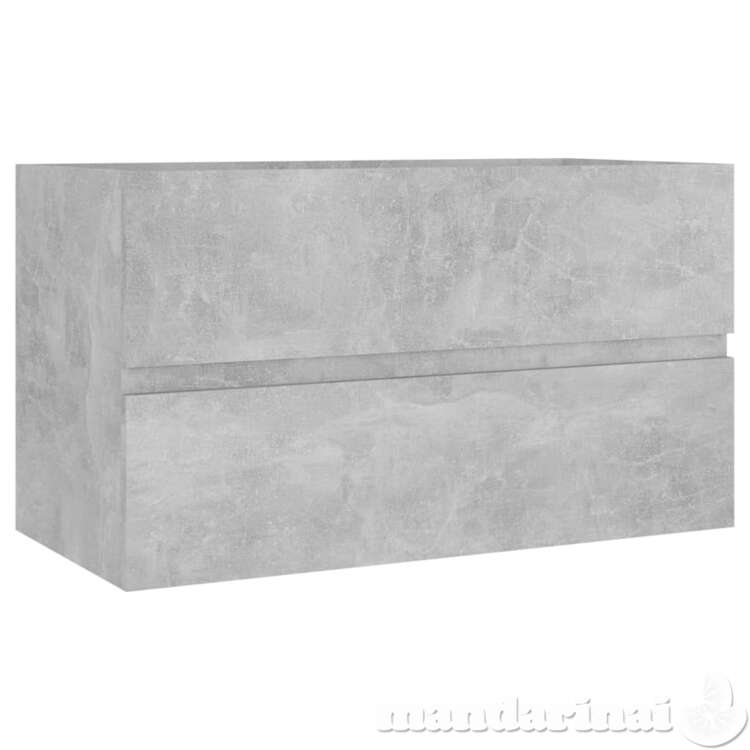 Spintelė praustuvui, betono pilkos spalvos, 80x38,5x45cm, mdp