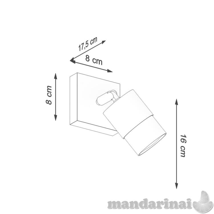 Sieninis šviestuvas nero juodas/auksinis 3