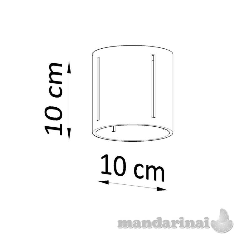 „Inez“ pilkos Lubinis šviestuvas 3