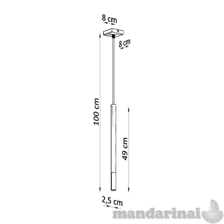 Pakabinama lempa Mozaica 1 juoda/auksinė 3
