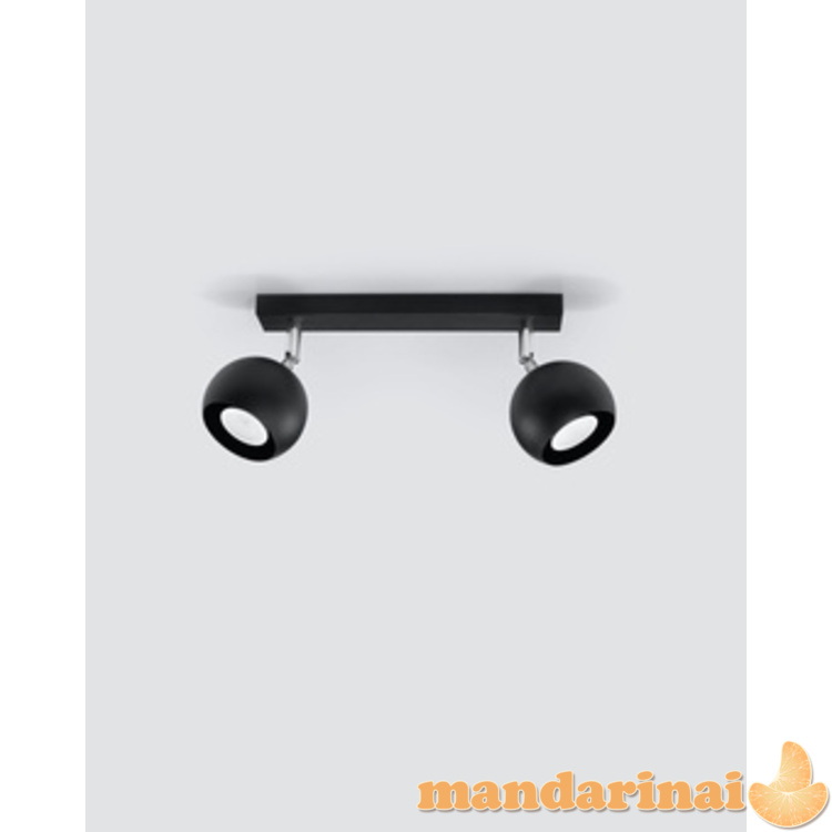 OCULARELubinis šviestuvas 2 juodas spalvos