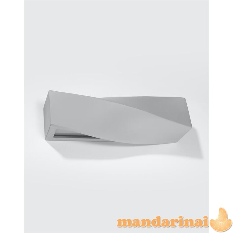 Sieninis šviestuvas keramika sigma pilka 1