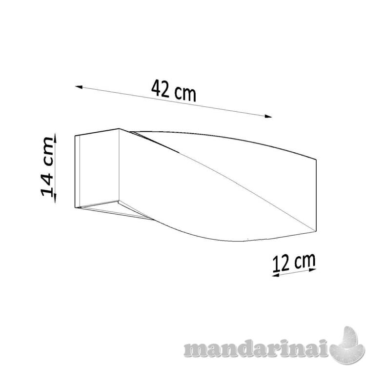 Sieninis šviestuvas keramika sigma pilka 6