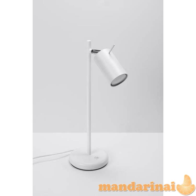 Stalo lempos žiedas baltas