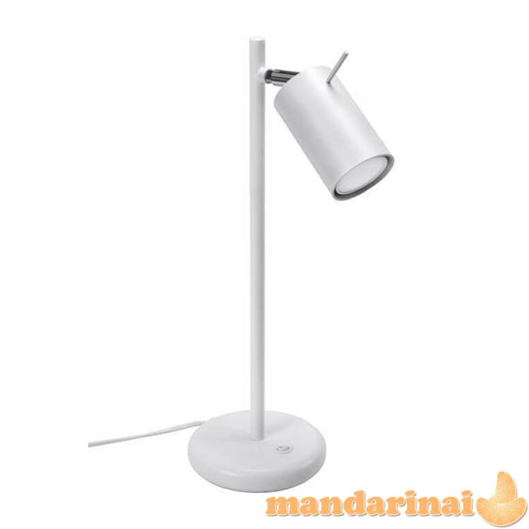 Stalo lempos žiedas baltas 1