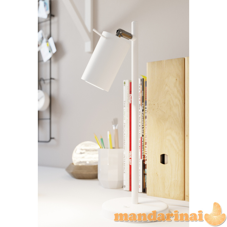 Stalo lempos žiedas baltas 3