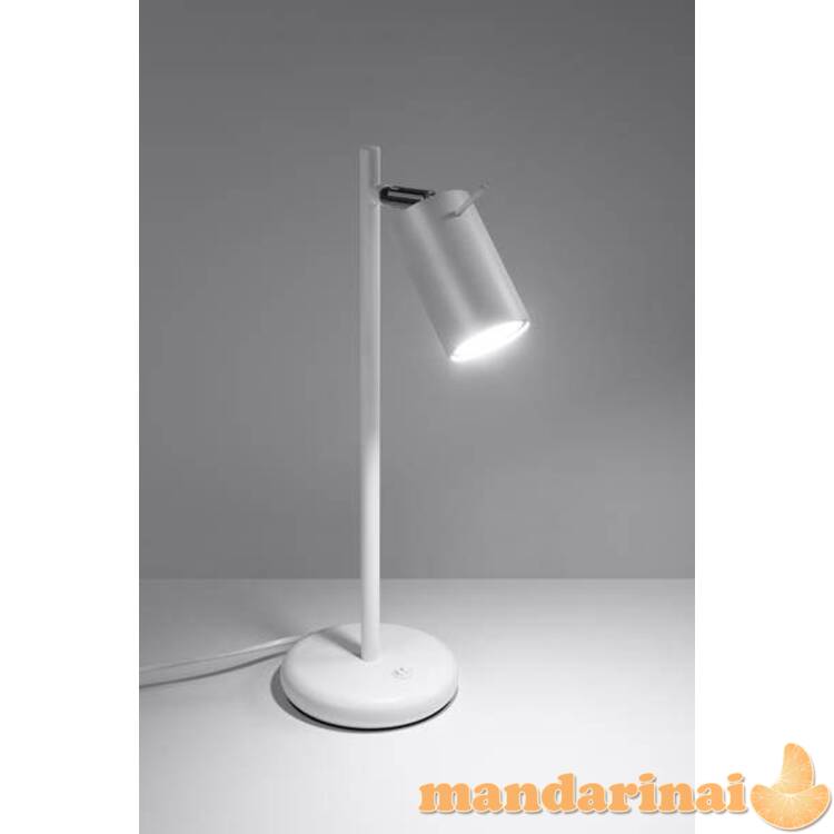 Stalo lempos žiedas baltas 2