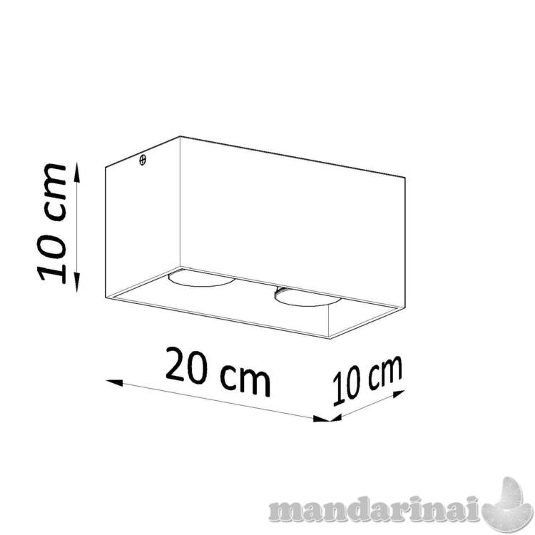 Lubinis šviestuvas QUADpilka