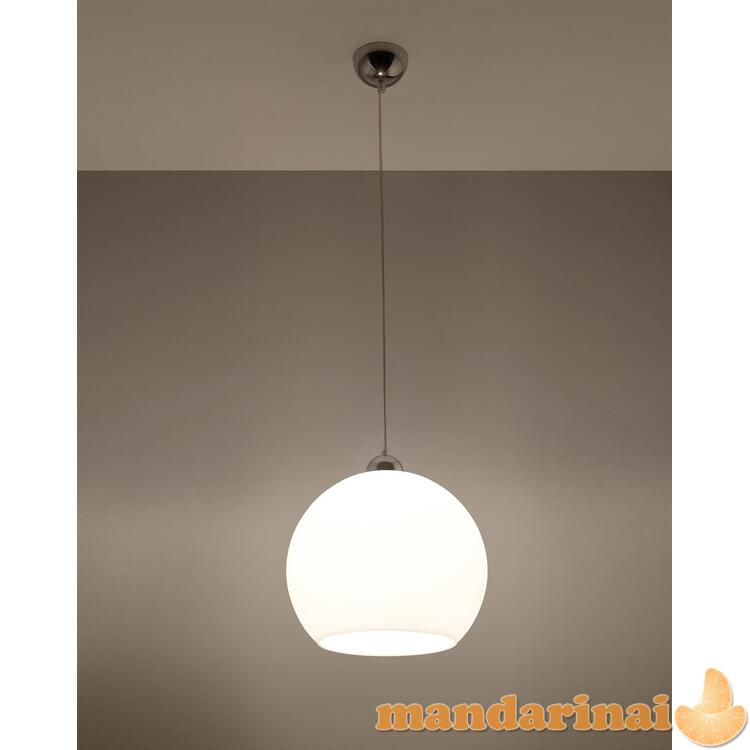 Pakabinama lempa rutulys baltas