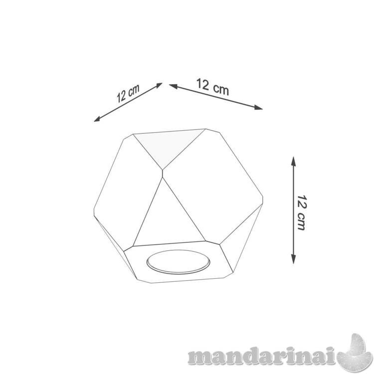 Lubinis šviestuvas Woody 1 Natūrali mediena