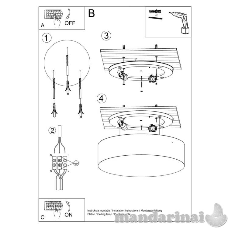 Lubinis šviestuvas arena 35 juoda 4