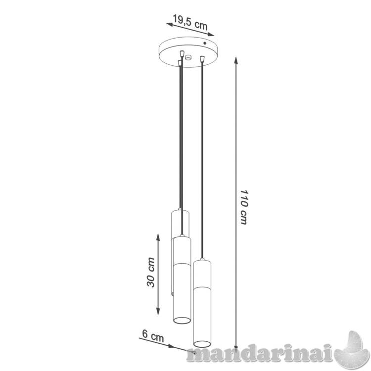 Pakabinama lempa Borgio 3p balta