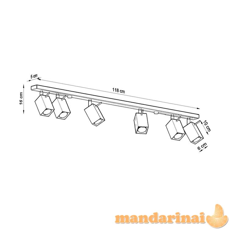 Šviestuvas MERIDA 6L juoda 3