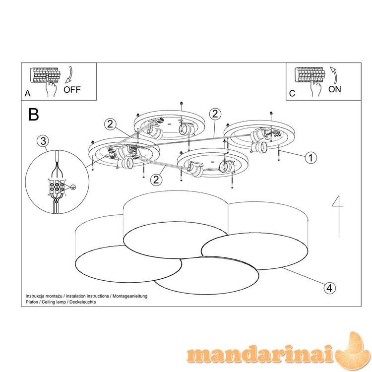 „Šviestuvas Circle 4 White“