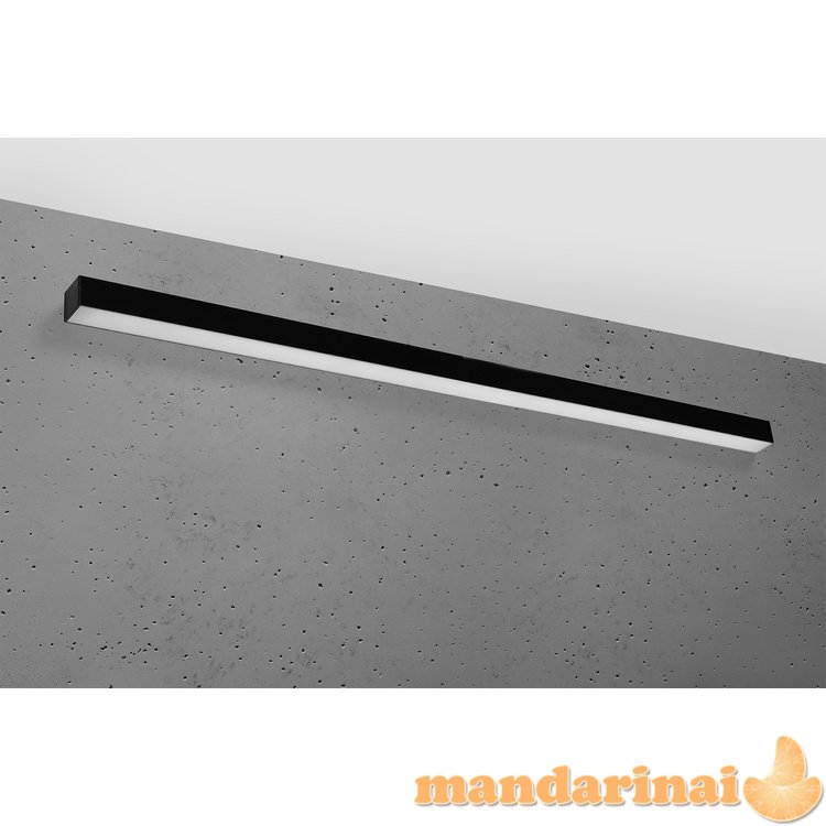 Sieninis šviestuvas PINNE 150 juodas