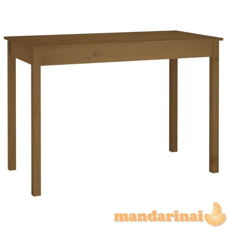 Valgomojo stalas, medaus rudas, 110x55x75cm, pušies masyvas