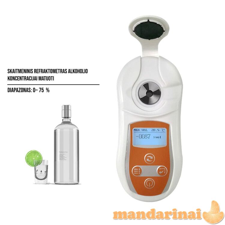Skaitmeninis refraktometras alkoholio koncentracijai matuoti