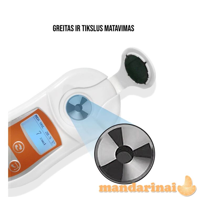 Skaitmeninis refraktometras alkoholio koncentracijai matuoti