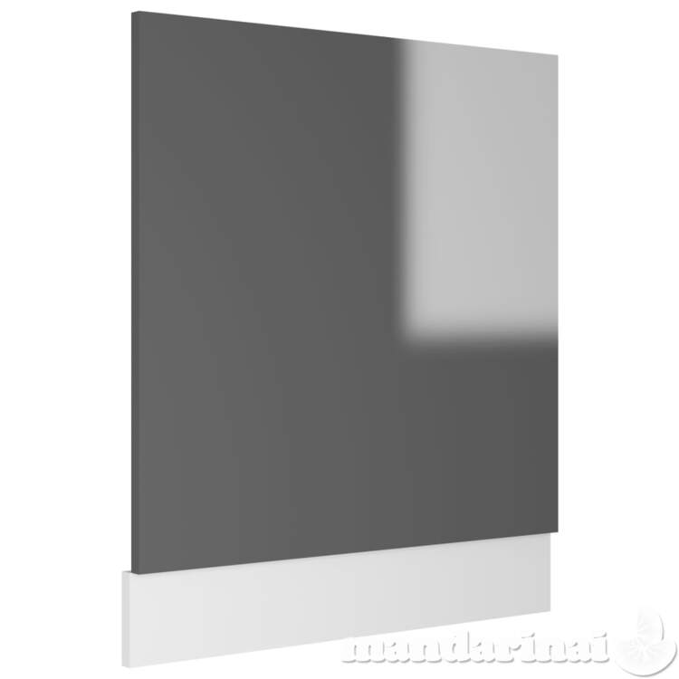 Indaplovės plokštė, pilkos spalvos, 59,5x3x67cm, mdp, blizgi