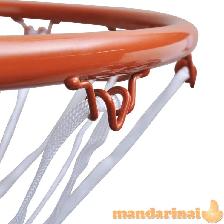 Krepšinio lanko rinkinys, lankas su tinklu, oranžinis, 45cm
