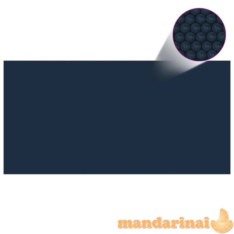 Saulę sugerianti baseino plėvelė, juoda/mėlyna, 1000x500cm, pe