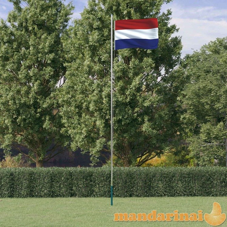 Nyderlandų vėliava su stiebu, aliuminis, 6,23m