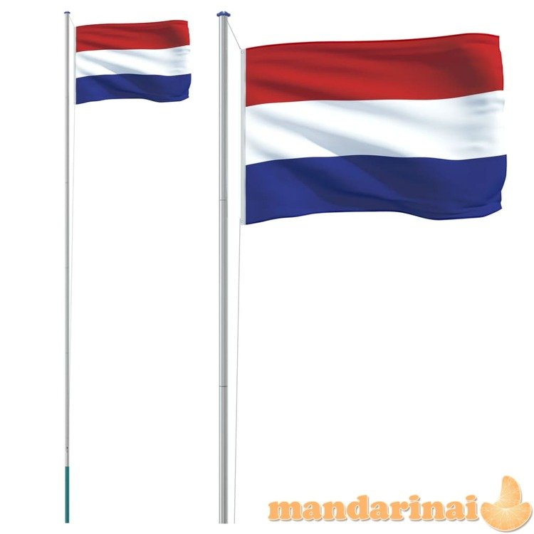 Nyderlandų vėliava su stiebu, aliuminis, 6,23m
