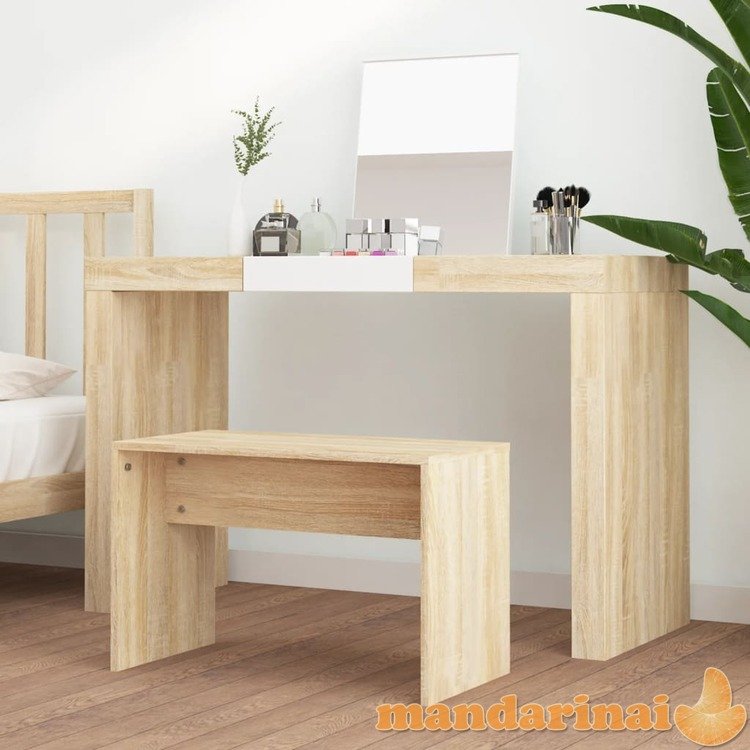 Kosmetinio staliuko kėdutė, ąžuolo, 70x35x45cm, mediena