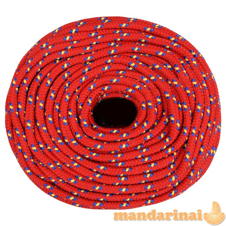 Valties virvė, raudonos spalvos, 6mm, 25m, polipropilenas