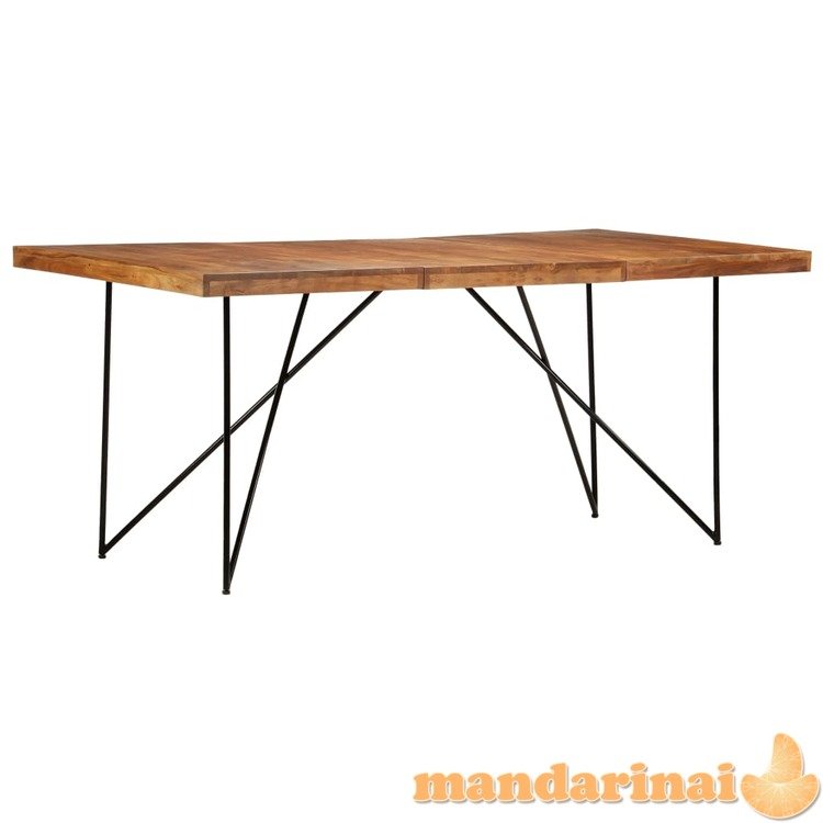 Valgomojo stalas, 180x90x76cm, akacijos medienos masyvas