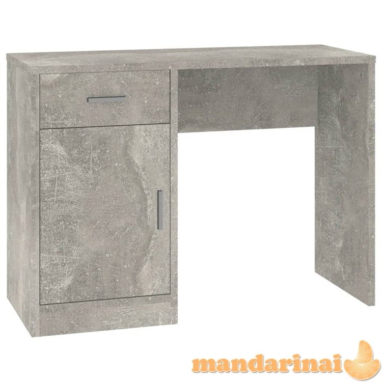 Rašomasis stalas, betono pilkas, 100x40x73cm, mediena