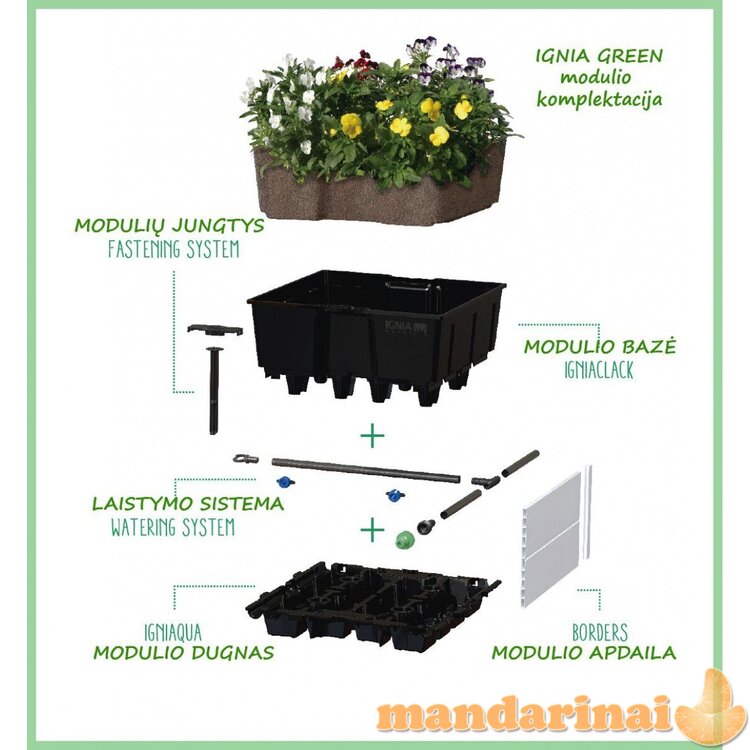 VazonasIgnia - 20 x 40 x 40 cm, G05020