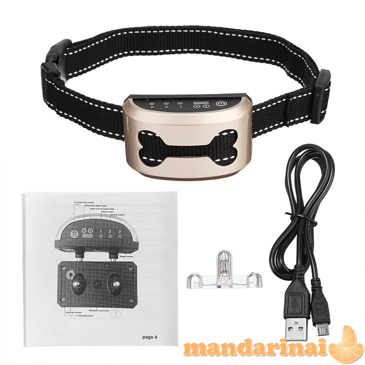 Pakraunamas 2 režimų anti-lojimo antkaklis